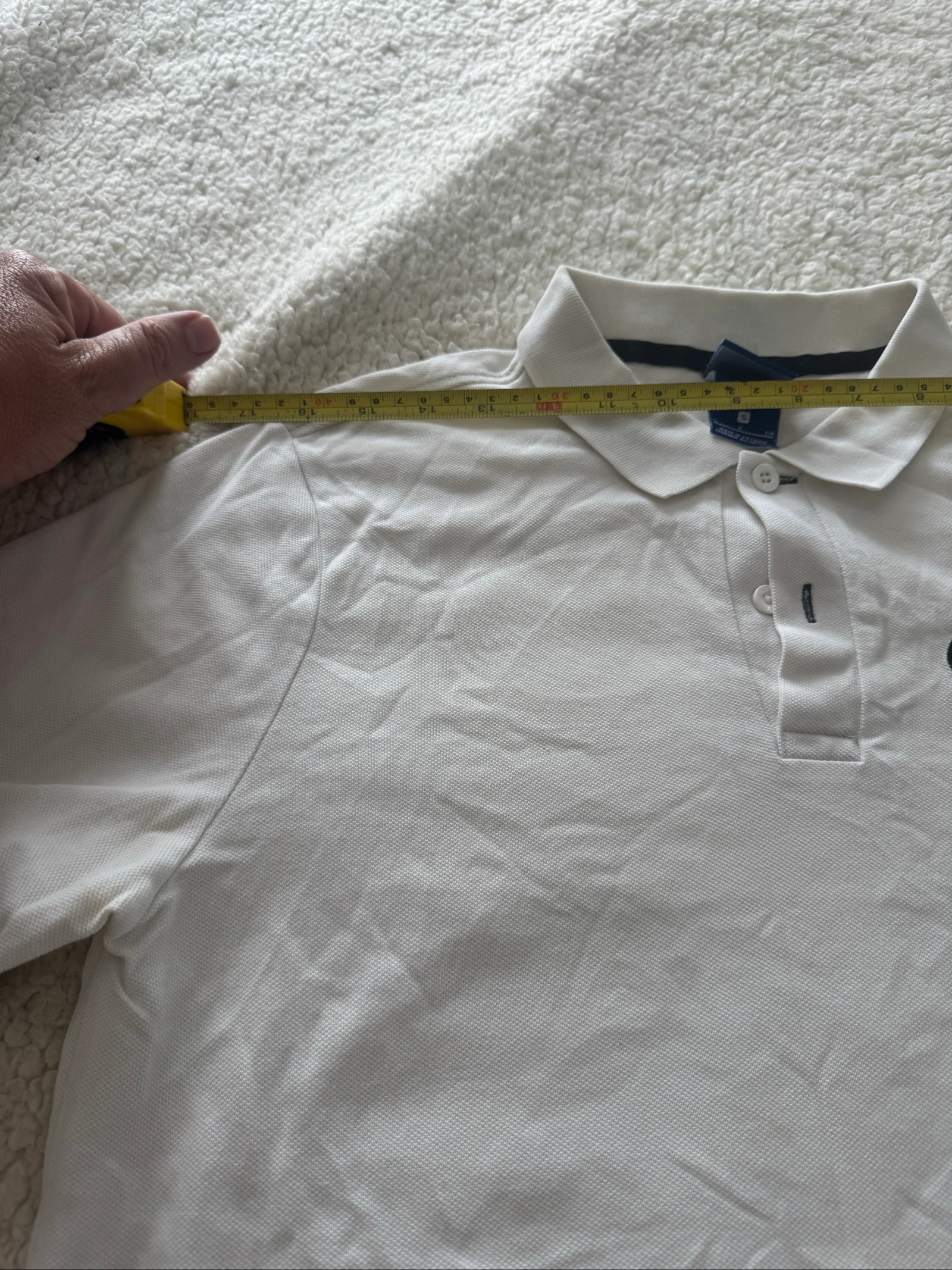 Camiseta Polo Nike com Logo Bordado Branco Tamanho S Vintage Casual Streetwear – photo 6